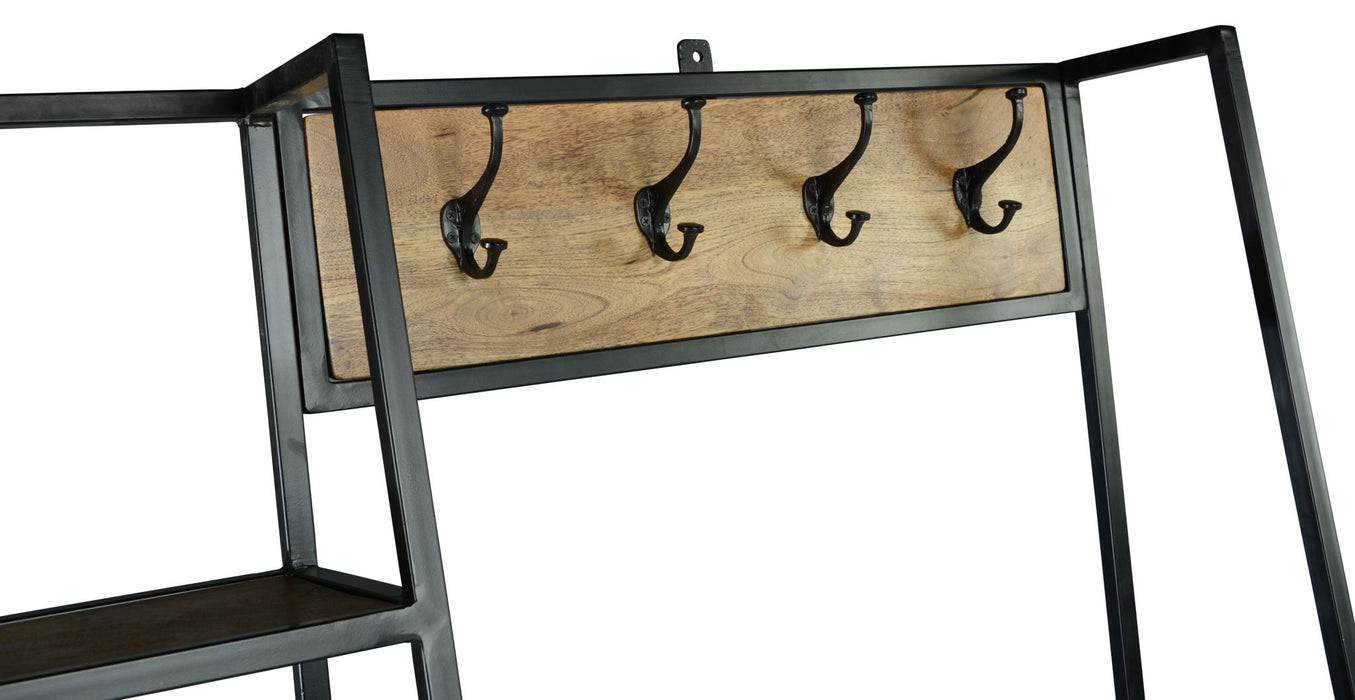 Hampton - Hall Tree - Dark Brown – Hall Trees by Steve Silver Furniture at Furniture Wholesale Plus , Nashville furniture store