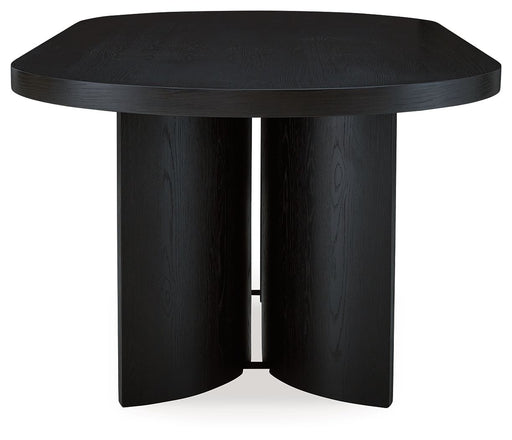 Rowanbeck - Oval Dining Room Table - Black – Dining Tables by Signature Design by Ashley® at Furniture Wholesale Plus , Nashville furniture store