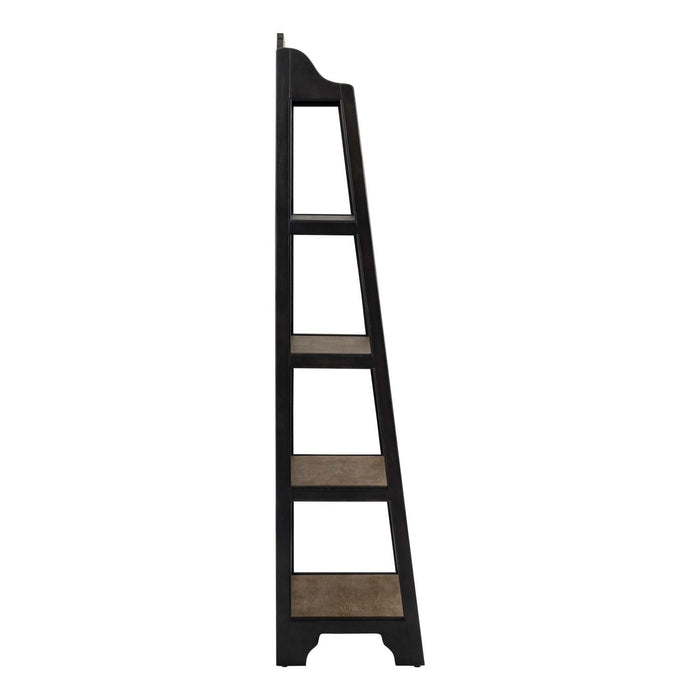 Magnolia Manor - Leaning Pier Bookcase – Etageres by Liberty Furniture at Furniture Wholesale Plus , Nashville furniture store