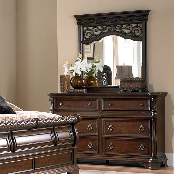 Arbor Place - Dresser & Mirror - Brownstone – Dresser & Mirror by Liberty Furniture at Furniture Wholesale Plus , Nashville furniture store