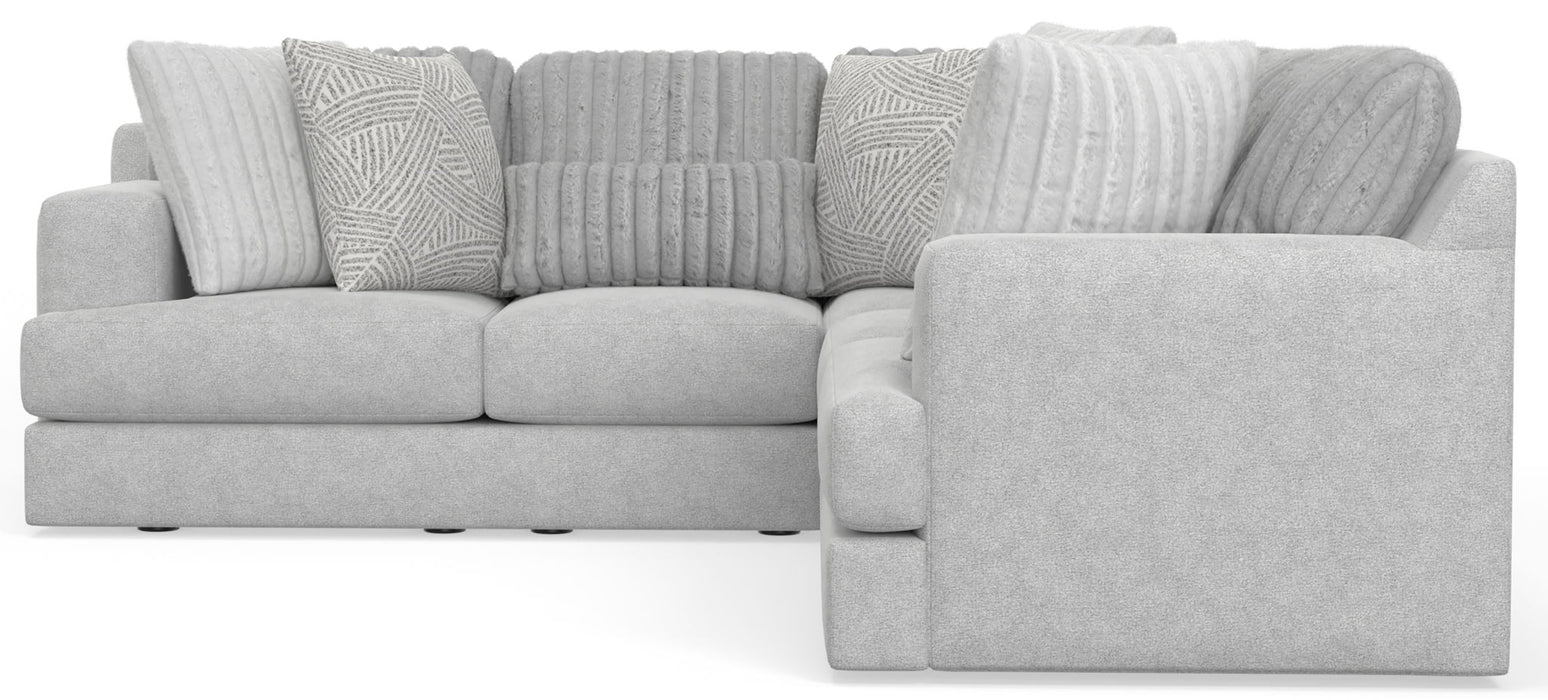 Logan - Upholstered Sectional With Comfort Coil Seating And Accent Pillows Included - Premium Stationary Sectionals from Jackson - Just $1849! Shop now at Furniture Wholesale Plus  We are the best furniture store in Nashville, Hendersonville, Goodlettsville, Madison, Antioch, Mount Juliet, Lebanon, Gallatin, Springfield, Murfreesboro, Franklin, Brentwood