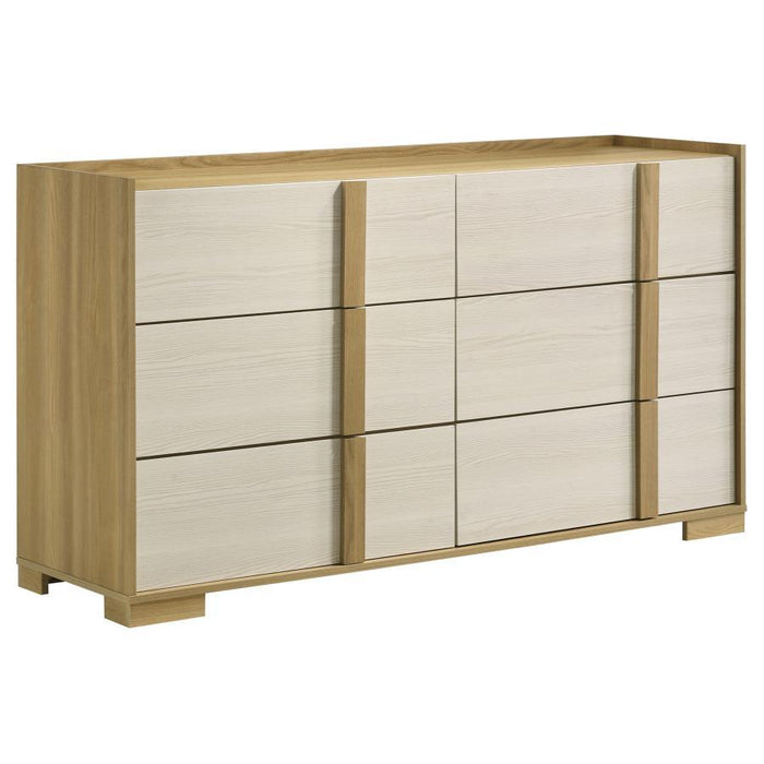 Hyland - 6-Drawer Dresser - Natural – Dressers by Coaster Fine Furniture at Furniture Wholesale Plus , Nashville furniture store