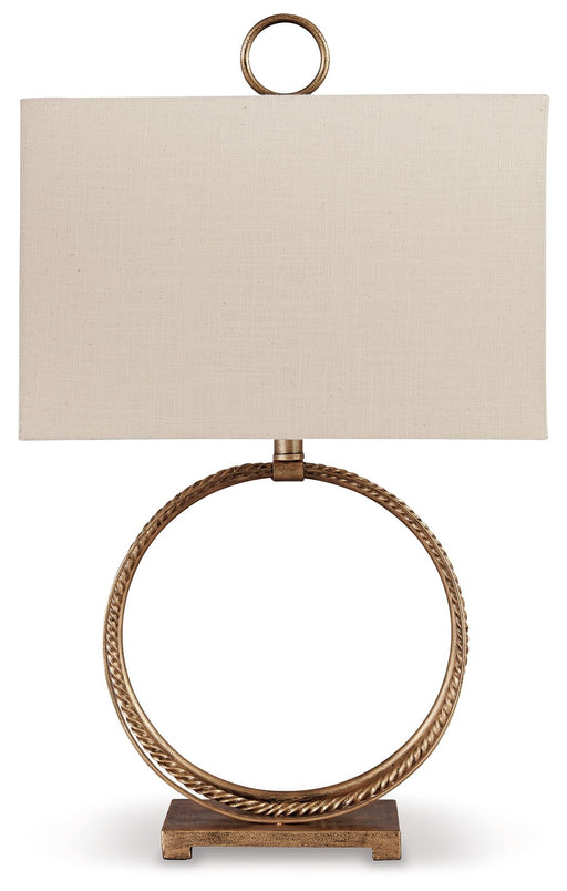 Mahala - Metal Table Lamp  - Antique Gold Finish – Table Lamps by Signature Design by Ashley® at Furniture Wholesale Plus , Nashville furniture store