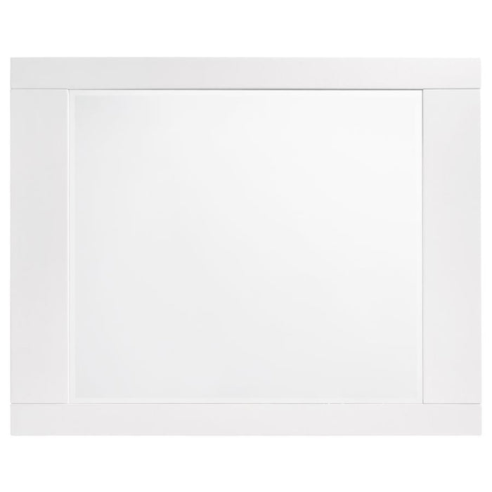 Felicity - Dresser Mirror - White High Gloss – Mirrors by CoasterEssence at Furniture Wholesale Plus , Nashville furniture store