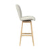 Cambrie - Upholstered Swivel Bar Stool With Boucle (Set of 2) - Beige / Natural – Stool Sets by Elements International at Furniture Wholesale Plus , Nashville furniture store