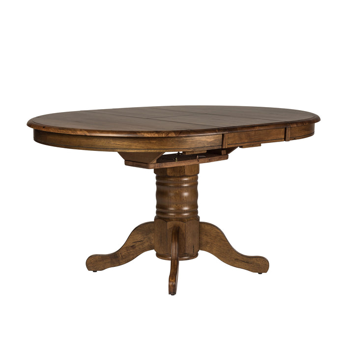 Carolina Crossing - Pedestal Table Set – 3 Piece Dining Room Sets by Liberty Furniture at Furniture Wholesale Plus , Nashville furniture store