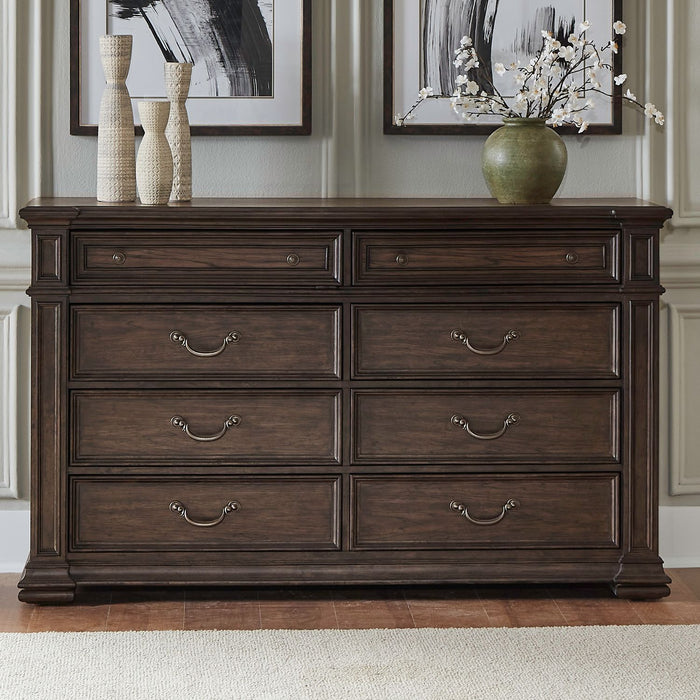 Providence Park - 8 Drawer Dresser - Chateau Brown – Dressers by Liberty Furniture at Furniture Wholesale Plus , Nashville furniture store