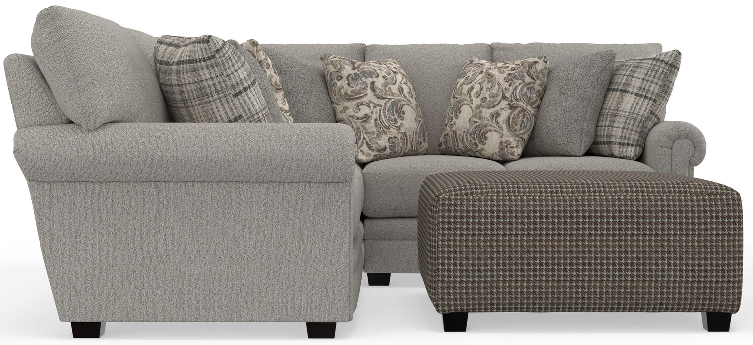 Livingston - Sectional With Comfort Coil Seating, 40" Cocktail Ottoman And Accent Pillows Included – 2 Piece Living Room Sets by Jackson at Furniture Wholesale Plus , Nashville furniture store