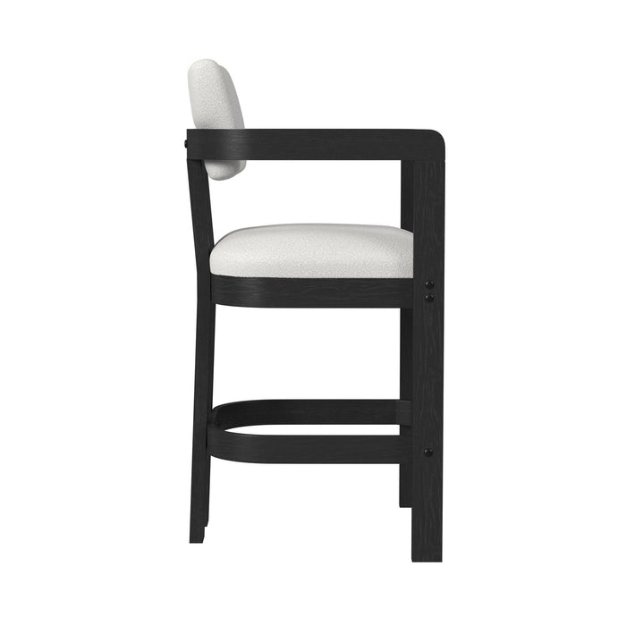 Portland - Arm Barstool (Set of 2) - Black / White – Stool Sets by Elements International at Furniture Wholesale Plus , Nashville furniture store