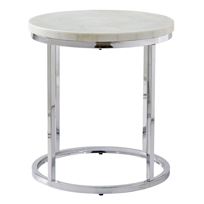 Echo - Marble Top Round Table – Cocktail Tables by Steve Silver Furniture at Furniture Wholesale Plus , Nashville furniture store