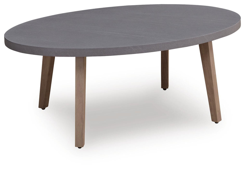 Harmony Headlands - Oval Cocktail Table - Natural / Gray – Coffee Tables by Signature Design by Ashley® at Furniture Wholesale Plus , Nashville furniture store