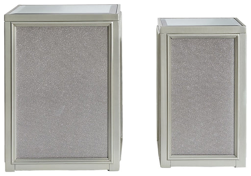 Traleena - Nesting End Tables (Set of 2) - Silver Finish – Nesting Tables by Signature Design by Ashley® at Furniture Wholesale Plus , Nashville furniture store