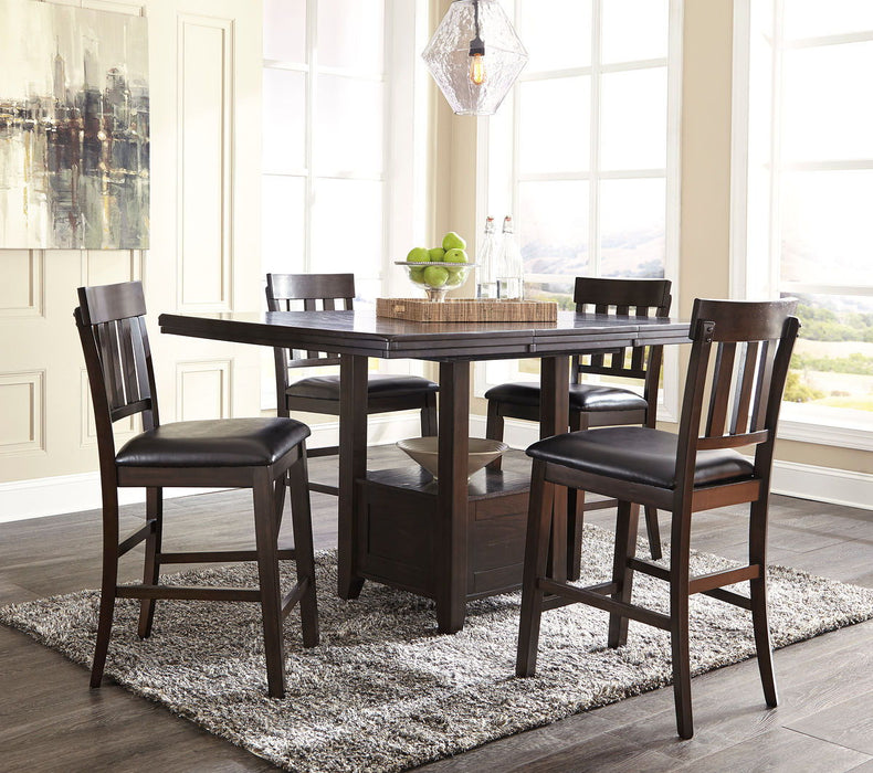 Haddigan - Dining Table With Bar Stools – 5 Piece Dining Room Sets by Signature Design by Ashley® at Furniture Wholesale Plus , Nashville furniture store