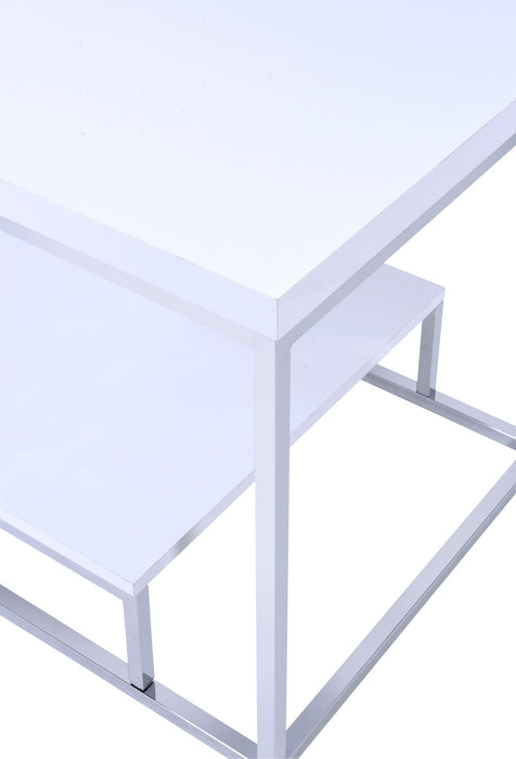 Lucia - End Table - White – End Tables by Steve Silver Furniture at Furniture Wholesale Plus , Nashville furniture store