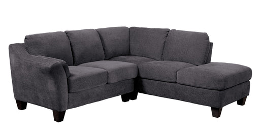Clayton II - Rsf Sectional - Charcoal Gray - Premium Stationary Sectionals from Emerald Home - Just $1439! Shop now at Furniture Wholesale Plus  We are the best furniture store in Nashville, Hendersonville, Goodlettsville, Madison, Antioch, Mount Juliet, Lebanon, Gallatin, Springfield, Murfreesboro, Franklin, Brentwood