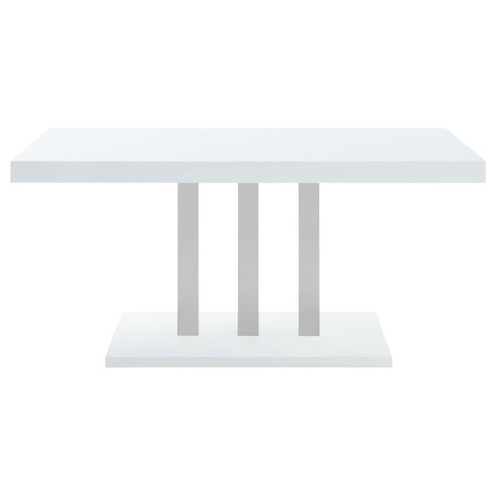 Brooklyn - Rectangular Dining Table - White High Gloss – Dining Tables by CoasterEssence at Furniture Wholesale Plus , Nashville furniture store