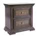 Big Valley - 2 Drawer Night Stand w/ Charging Station – Nightstands w/ Charging Stations by Liberty Furniture at Furniture Wholesale Plus , Nashville furniture store