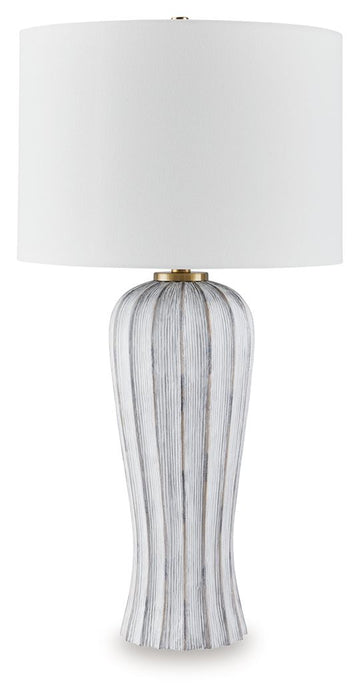 Lanwell - Poly Table Lamp - Antique Gray – Table Lamps by Signature Design by Ashley® at Furniture Wholesale Plus , Nashville furniture store