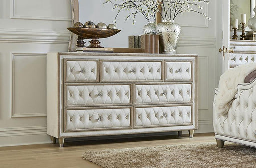 Antonella - 7-Drawer Upholstered Dresser - Premium Dressers from CoasterElevations - Just $859! Shop now at Furniture Wholesale Plus  We are the best furniture store in Nashville, Hendersonville, Goodlettsville, Madison, Antioch, Mount Juliet, Lebanon, Gallatin, Springfield, Murfreesboro, Franklin, Brentwood