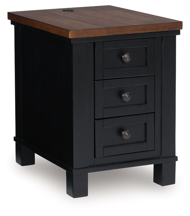 Wildenauer - Chair Side End Table - Brown / Black – Chair Side Tables by Signature Design by Ashley® at Furniture Wholesale Plus , Nashville furniture store
