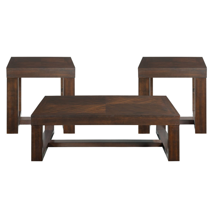 Hardy - 3 Piece Occasional Table Set - Cherry – Table Sets by Elements International at Furniture Wholesale Plus , Nashville furniture store