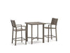 Vista Point - Counter Table Set (Set of 3) - Brown – 3 Piece Outdoor Sets by Signature Design by Ashley® at Furniture Wholesale Plus , Nashville furniture store