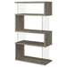 Emelle - 4-Shelf Glass Panel Bookshelf - Premium Standard Bookcases from CoasterEveryday - Just $229! Shop now at Furniture Wholesale Plus  We are the best furniture store in Nashville, Hendersonville, Goodlettsville, Madison, Antioch, Mount Juliet, Lebanon, Gallatin, Springfield, Murfreesboro, Franklin, Brentwood