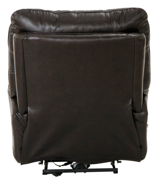 Naples - Power Lay Flat Recliner With Extended Ottoman - Chocolate – Reclining Chairs by Catnapper at Furniture Wholesale Plus , Nashville furniture store