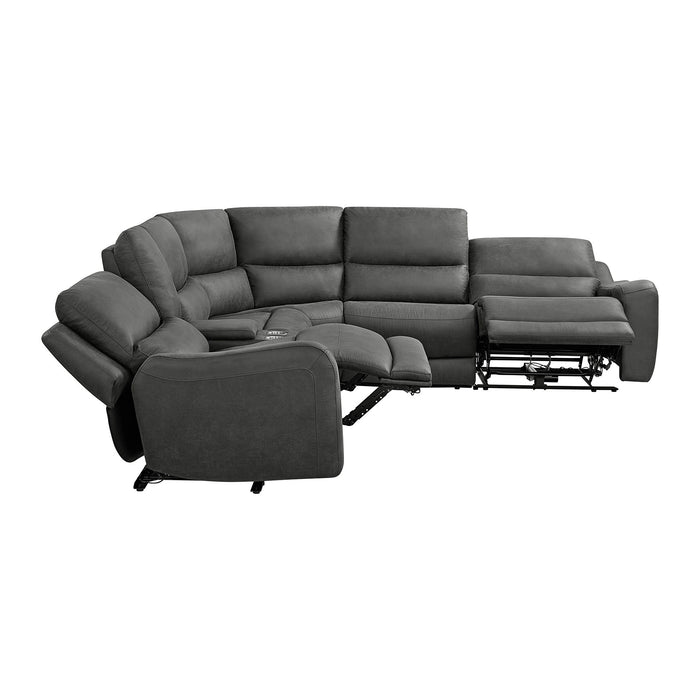 Saber - 6 Piece Sectional Set - Texas Granite – Stationary Sectionals by Elements International at Furniture Wholesale Plus , Nashville furniture store