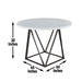 Ramona - Marble Top Round Dining Table - White – Dining Tables by Steve Silver Furniture at Furniture Wholesale Plus , Nashville furniture store