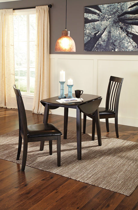 Hammis - Round Dining Drop Leaf Table Set – 3 Piece Dining Room Sets by Signature Design by Ashley® at Furniture Wholesale Plus , Nashville furniture store