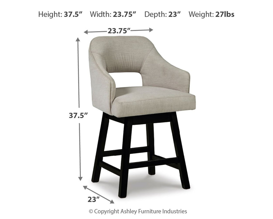 Tallenger - Upholstered Swivel Barstool (Set of 2) - Premium Stool Sets from Signature Design by Ashley® - Just $378! Shop now at Furniture Wholesale Plus  We are the best furniture store in Nashville, Hendersonville, Goodlettsville, Madison, Antioch, Mount Juliet, Lebanon, Gallatin, Springfield, Murfreesboro, Franklin, Brentwood