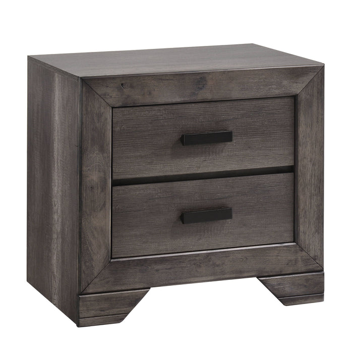 Nathan - Nightstand - Gray Oak Finish – Accent Nightstands by Elements International at Furniture Wholesale Plus , Nashville furniture store