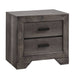 Nathan - Nightstand - Gray Oak Finish – Accent Nightstands by Elements International at Furniture Wholesale Plus , Nashville furniture store