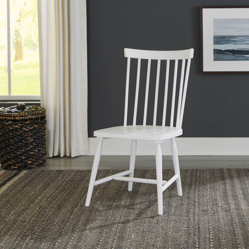 Palmetto Heights - Spindle Back Side Chair - Shell White & Driftwood – Side Chairs by Liberty Furniture at Furniture Wholesale Plus , Nashville furniture store