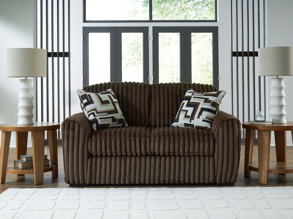 Midnight-Madness - Loveseat – Stationary Loveseats by Signature Design by Ashley® at Furniture Wholesale Plus , Nashville furniture store