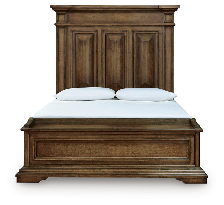 Frantanna - 3 Pc. - Queen Panel Storage Bed, Dresser And Mirror - Brown – 3 Piece Bedroom Sets by Signature Design by Ashley® at Furniture Wholesale Plus , Nashville furniture store