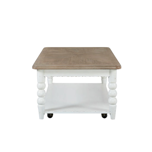 Turnberry Park - Rectangular Cocktail Table - Washed White – Cocktail Tables by Liberty Furniture at Furniture Wholesale Plus , Nashville furniture store