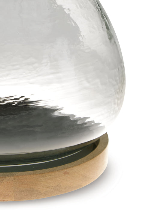 Adalisen - Candle Holder - Clear / Brown – Candles & Holders by Signature Design by Ashley® at Furniture Wholesale Plus , Nashville furniture store