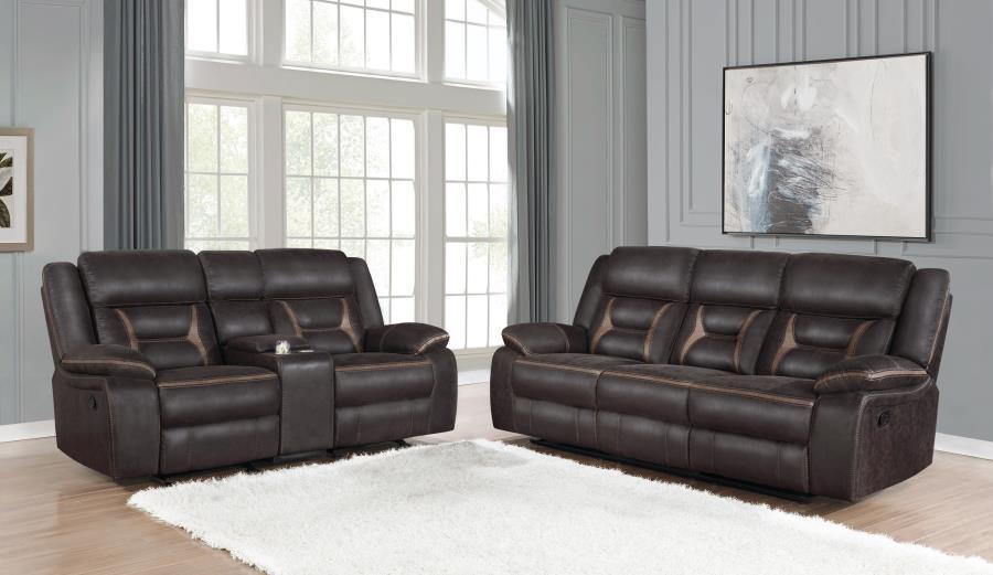 Greer - Upholstered Reclining Sofa Set - Premium Reclining Sofas & Loveseats from CoasterEveryday - Just $2069! Shop now at Furniture Wholesale Plus  We are the best furniture store in Nashville, Hendersonville, Goodlettsville, Madison, Antioch, Mount Juliet, Lebanon, Gallatin, Springfield, Murfreesboro, Franklin, Brentwood