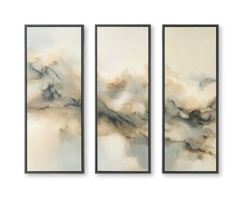 Larrondale - Wall Art Set (Set of 3) - Black / Gray / Brown – Canvas Art Sets by Signature Design by Ashley® at Furniture Wholesale Plus , Nashville furniture store