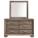Kauffman - 6-Drawer Dresser with Mirror – Dresser & Mirror by CoasterEveryday at Furniture Wholesale Plus , Nashville furniture store