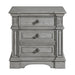 Glenmore - 3-Drawer Nightstand With USB - Aged Gray – Nightstands w/ Charging Stations by Elements International at Furniture Wholesale Plus , Nashville furniture store