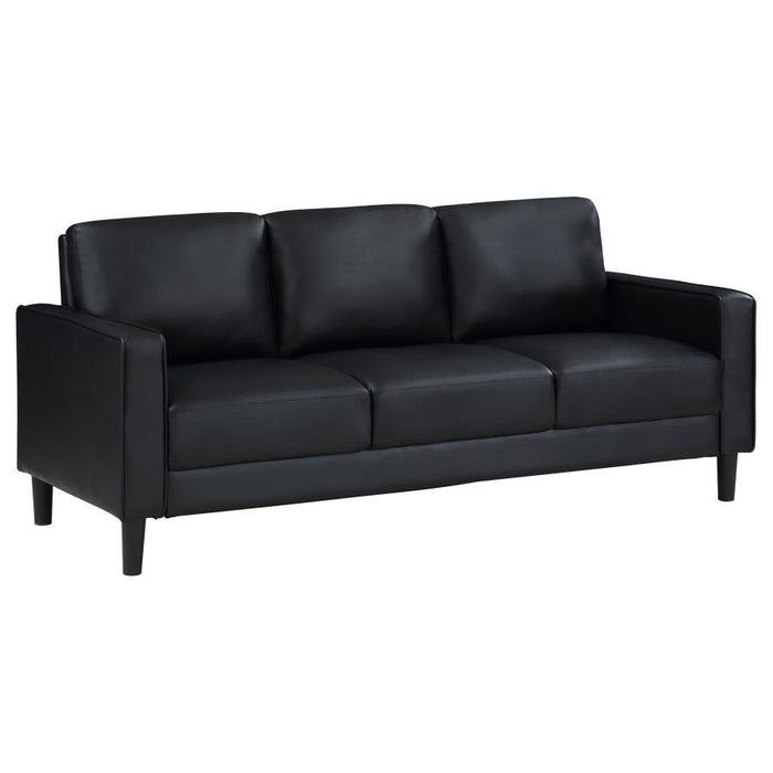 Ruth - Upholstered Track Arm Sofa – Stationary Sofas by Coaster Fine Furniture at Furniture Wholesale Plus , Nashville furniture store