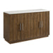 Carmela - Server With White Marble, Power And USBC - Brown – Servers by Elements International at Furniture Wholesale Plus , Nashville furniture store