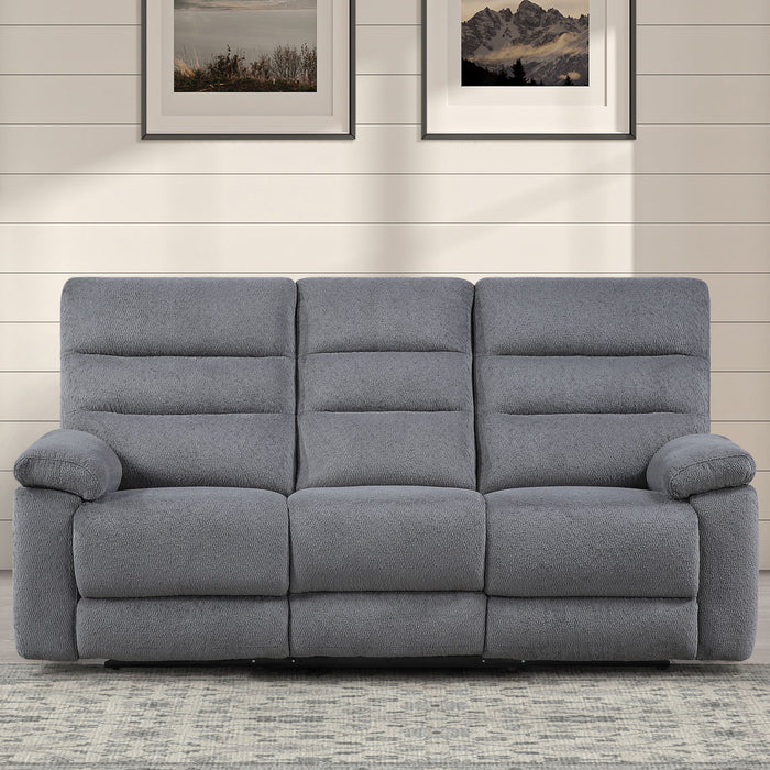 Cozy - Manual Recliner Sofa - Gray – Reclining Sofas by Steve Silver Furniture at Furniture Wholesale Plus , Nashville furniture store