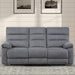 Cozy - Manual Recliner Sofa - Gray – Reclining Sofas by Steve Silver Furniture at Furniture Wholesale Plus , Nashville furniture store