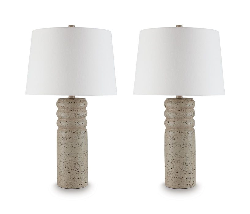 Callbrook - Poly Table Lamp (Set of 2) - Beige – Table Lamps by Signature Design by Ashley® at Furniture Wholesale Plus , Nashville furniture store