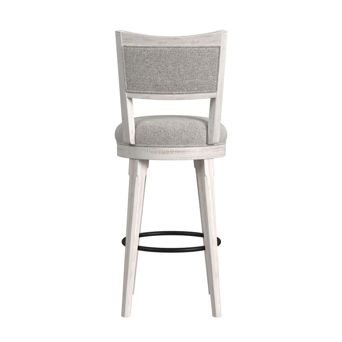 Rogen Rustic - Swivel Bar Stool (Set of 2) - Rustic White – Stool Sets by Elements International at Furniture Wholesale Plus , Nashville furniture store