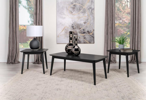 Radley - 3 Piece Rectangular Coffee Table Set - Black – Table Sets by Coaster Fine Furniture at Furniture Wholesale Plus , Nashville furniture store